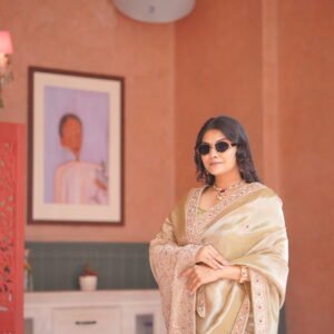 Champagne Blush Saree